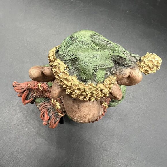 Jubilee Giftware Christmas Moose Hat Scarf Pet Figurine 5" Glitter - Picture 12 of 12